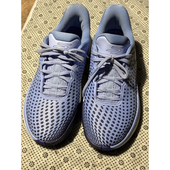 Skechers Arch Fit Pickleball Shoes Womens 9 Blue Athletic Comfort Sneakers - Picture 3 of 8